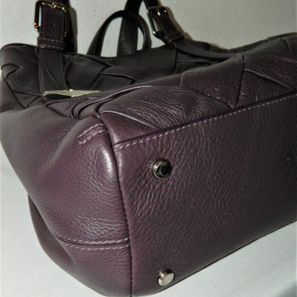 Cole Haan Leather Weave Satchel - Picture 6 of 12